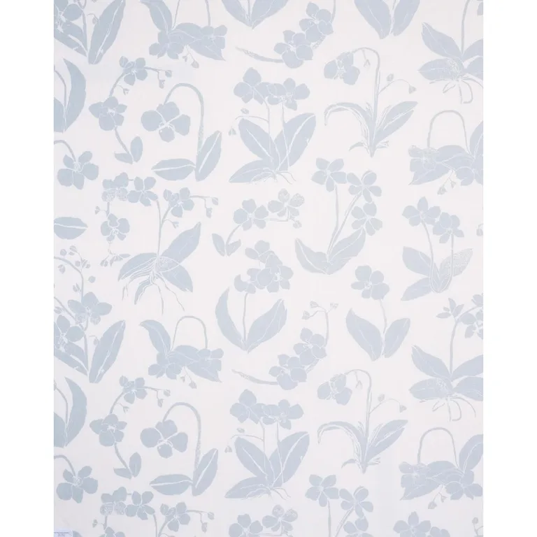 Schumacher 180512 Orchids Have Dreams Sky fabric swatch