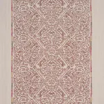 Schumacher 87270 Orion Embroidery Clay fabric swatch