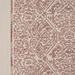 Schumacher 87270 Orion Embroidery Clay fabric swatch