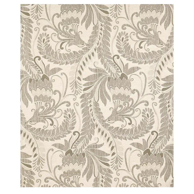 Schumacher 80640 Orley Jaquard Neutral fabric swatch