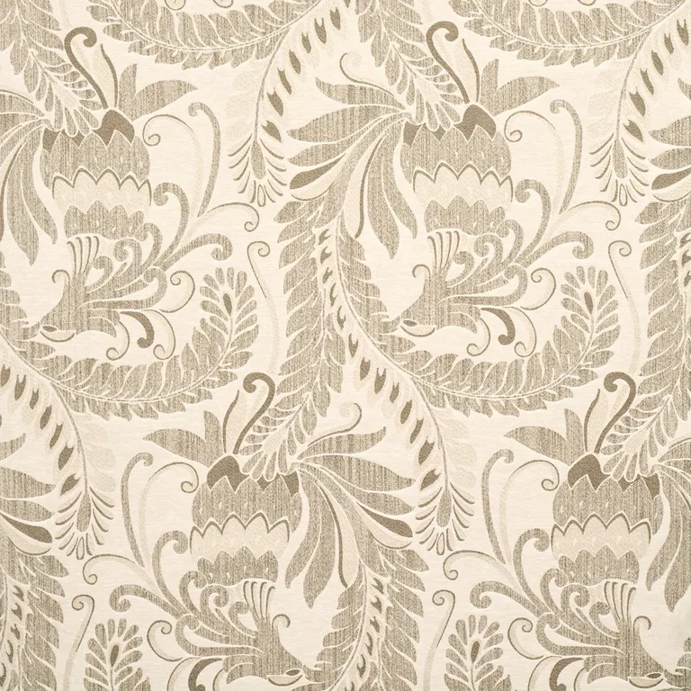 Schumacher 80640 Orley Jaquard Neutral fabric swatch