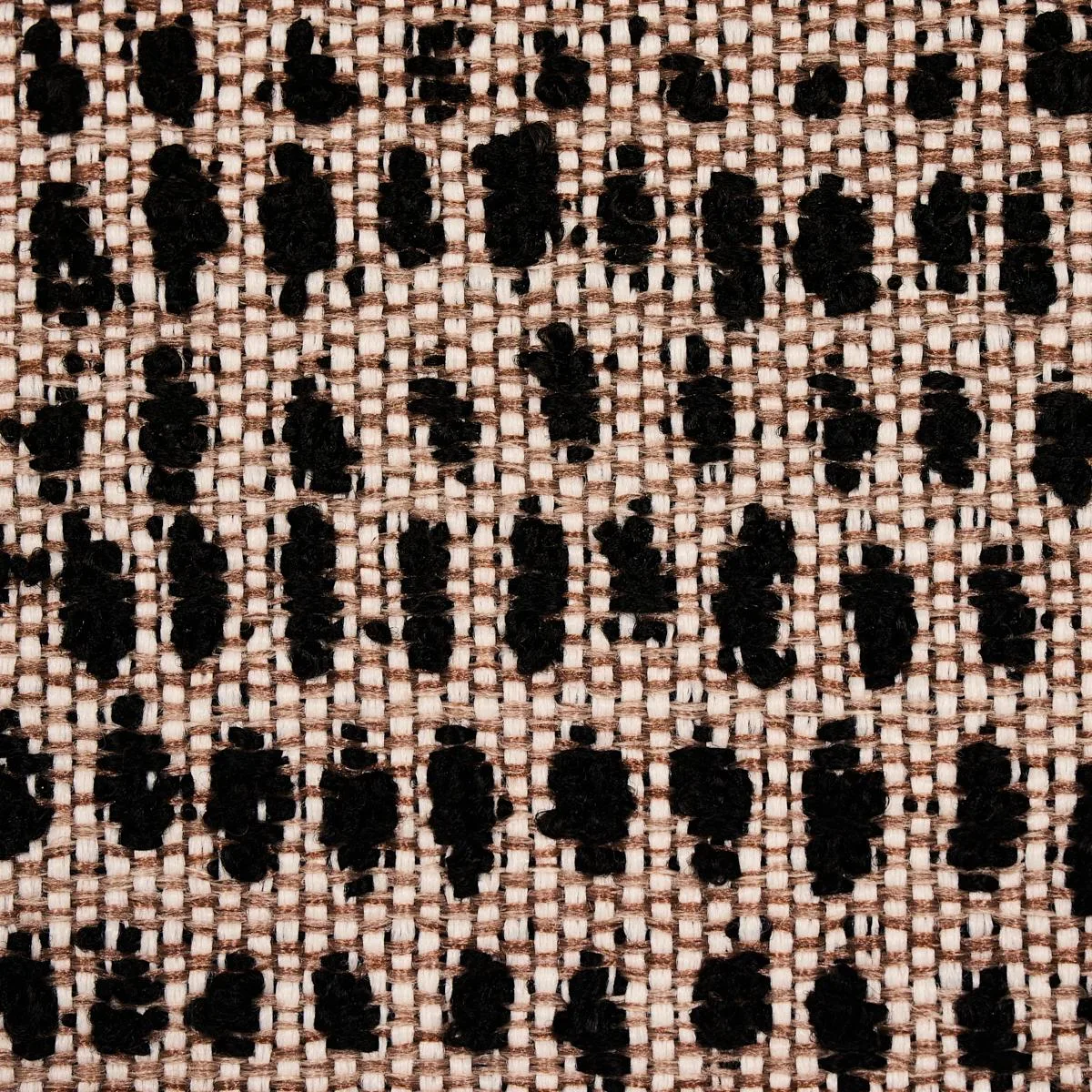 Schumacher 81091 Oscar Indoor/Outdoor Noir fabric swatch