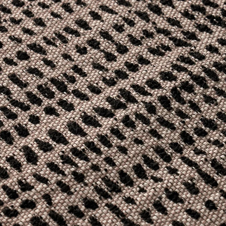Schumacher 81091 Oscar Indoor/Outdoor Noir fabric swatch