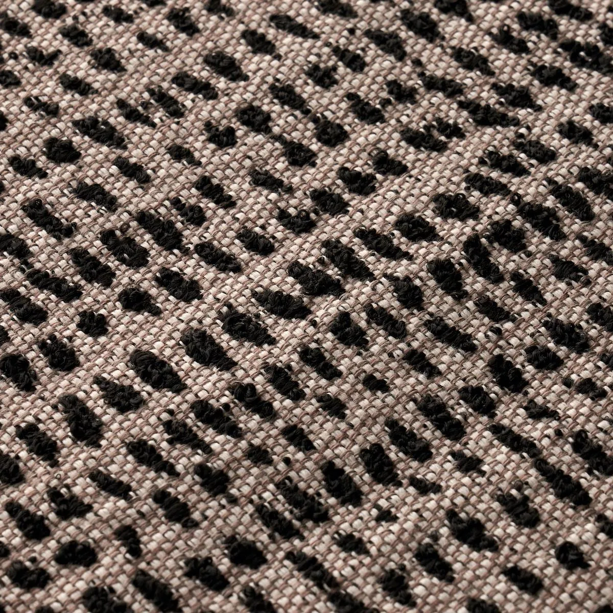 Schumacher 81091 Oscar Indoor/Outdoor Noir fabric swatch