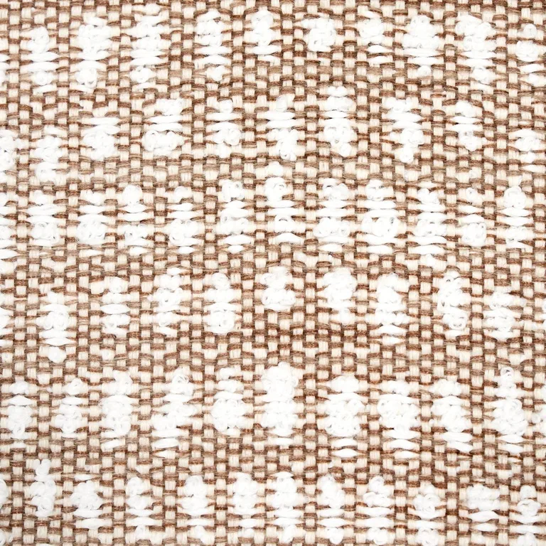 Schumacher 81090 Oscar Indoor/Outdoor White fabric swatch