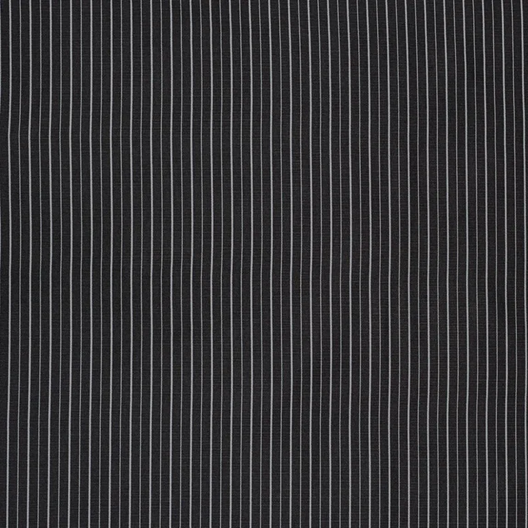 Schumacher 70891 Ostia Stripe Indoor/Outdoor Black & White fabric swatch