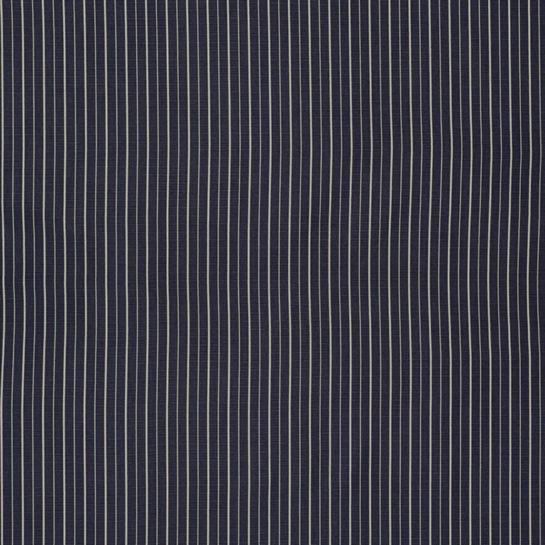 Schumacher 70890 Ostia Stripe Indoor/Outdoor Navy & Ivory fabric swatch