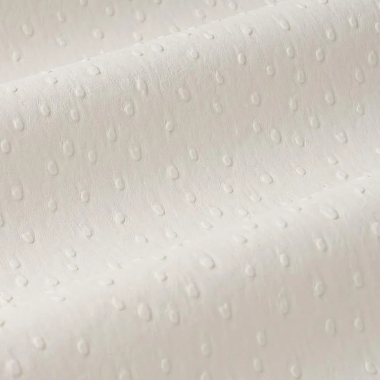 Schumacher 87280 Ostrich Vegan Leather Ivory fabric swatch