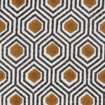 Schumacher 180373 Otis Hand Print Dark Neutral fabric swatch