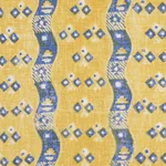 Schumacher 180562 Ottilie Stripe Yellow fabric swatch