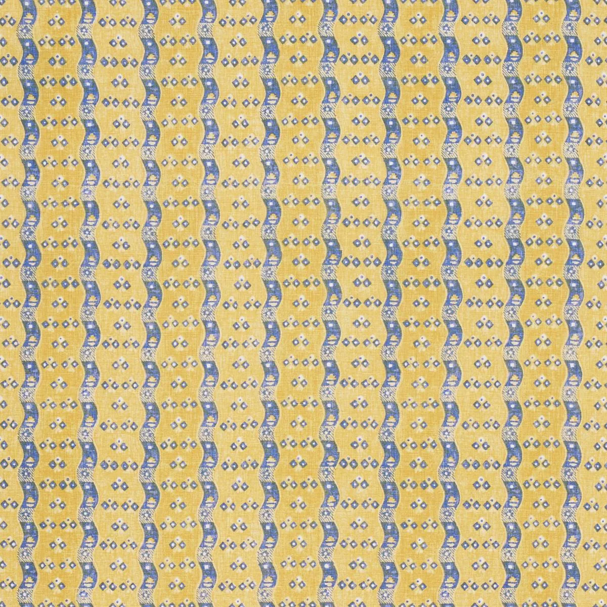 Schumacher 180562 Ottilie Stripe Yellow fabric swatch