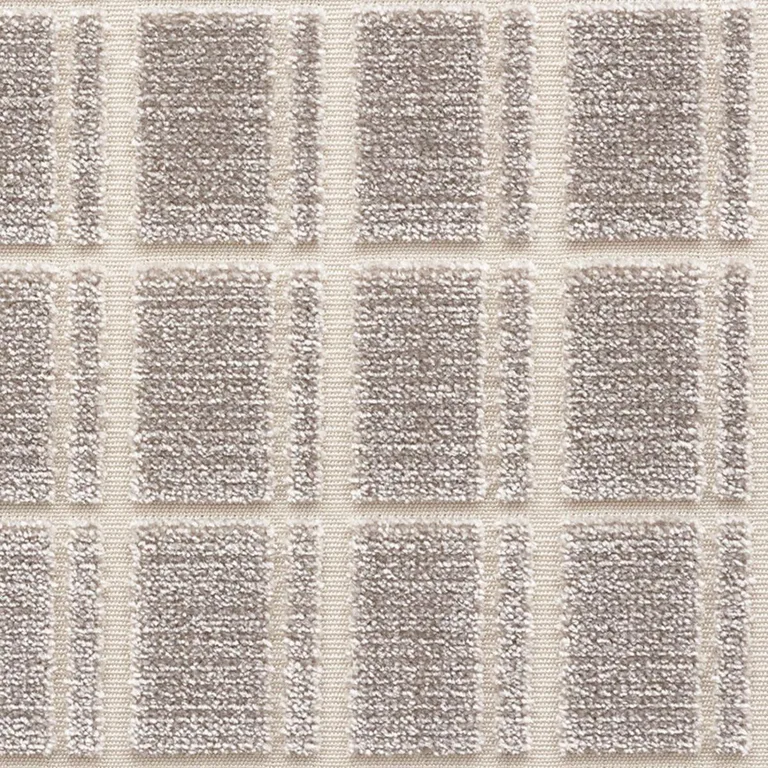 Schumacher 72761 Otto Velvet Stone fabric swatch