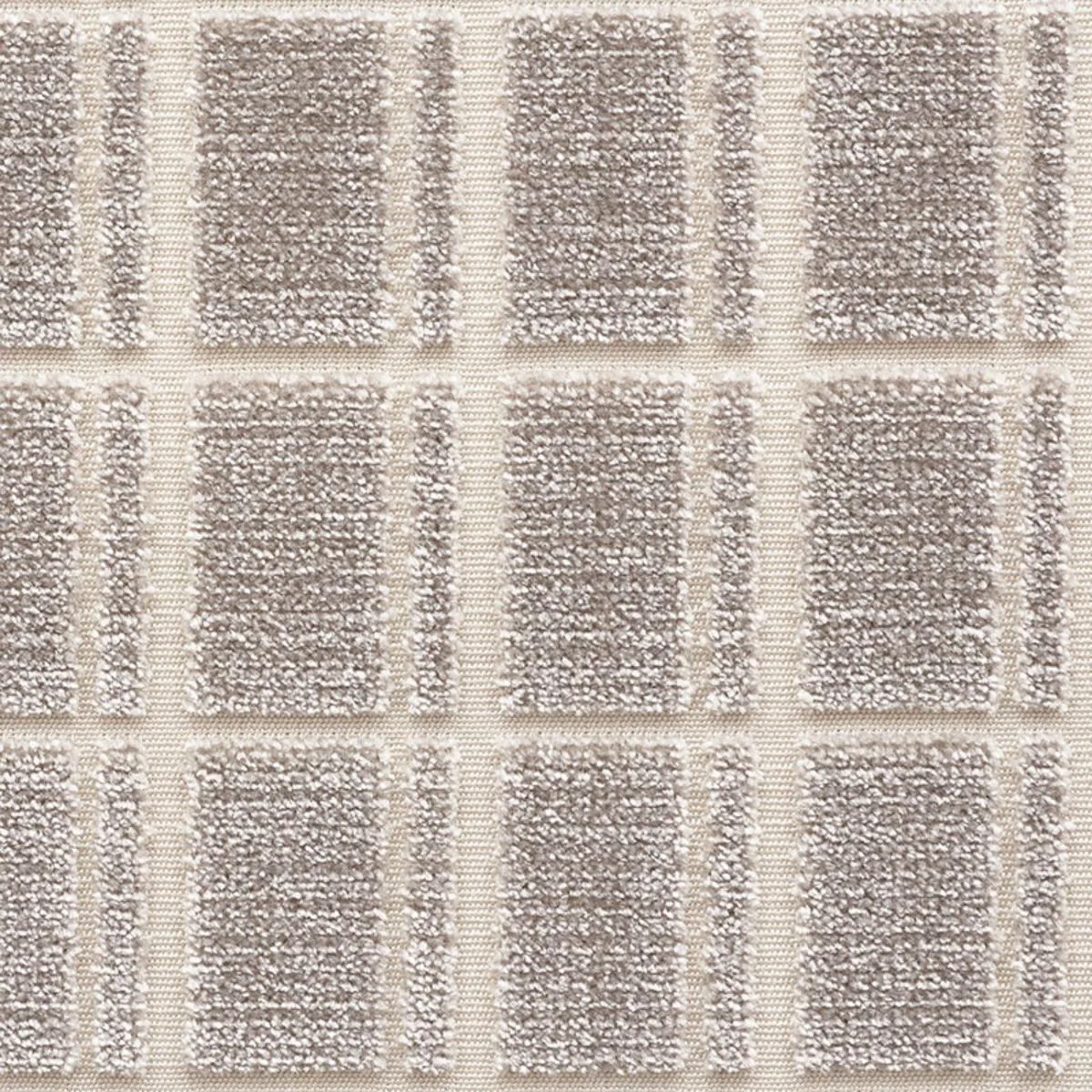 Schumacher 72761 Otto Velvet Stone fabric swatch