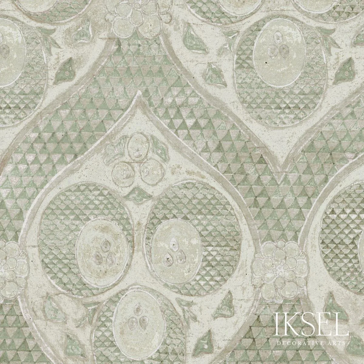 Schumacher RF210CS01 Ottoman Crescents Original fabric swatch