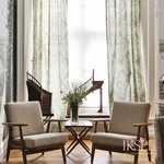 Schumacher RF210CS01 Ottoman Crescents Original fabric swatch