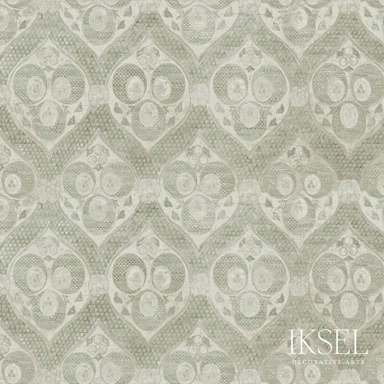 Schumacher RF210CS01 Ottoman Crescents Original fabric swatch