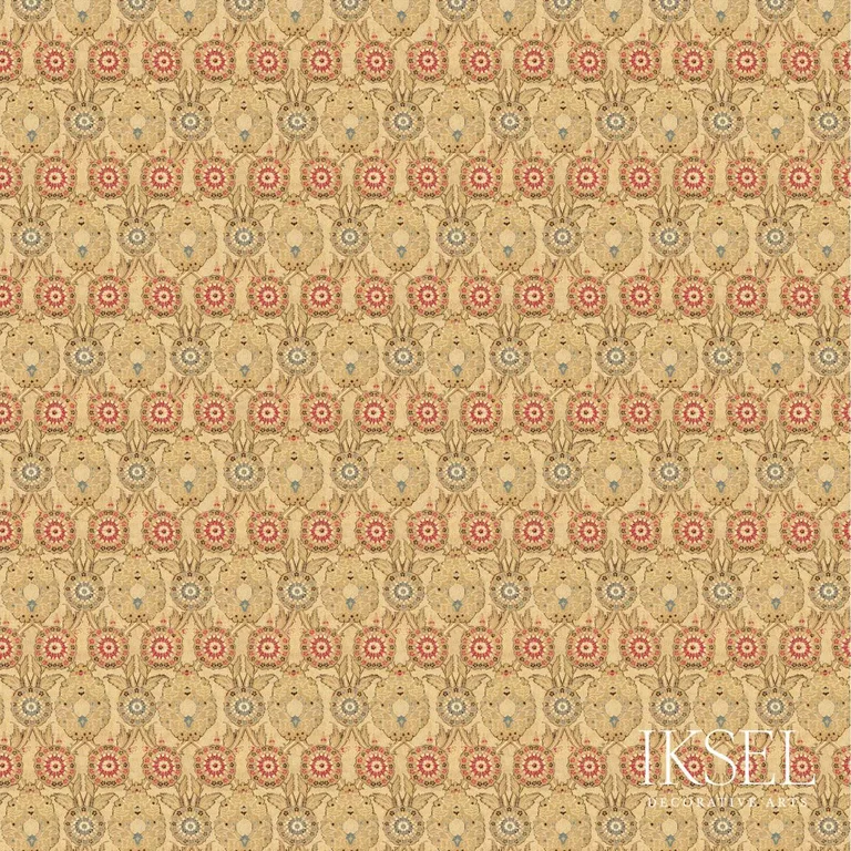 Schumacher RF915CS01 Ottoman Tracery Original fabric swatch