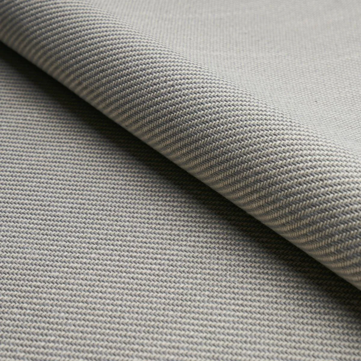 Schumacher 82582 Outdoor Heavyweight Twill Grey fabric swatch