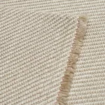 Schumacher 82581 Outdoor Heavyweight Twill Neutral fabric swatch