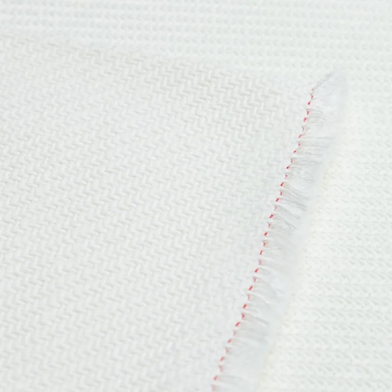 Schumacher 82580 Outdoor Heavyweight Twill White fabric swatch