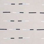 Schumacher 74031 Overlapping Dashes Hand Block Print Navy fabric swatch