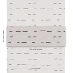 Schumacher 74031 Overlapping Dashes Hand Block Print Navy fabric swatch