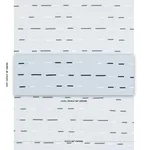 Schumacher 74032 Overlapping Dashes Hand Block Print Sky fabric swatch