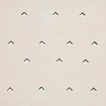 Schumacher 74020 Overlapping Triangles Hand Print Black & White fabric swatch