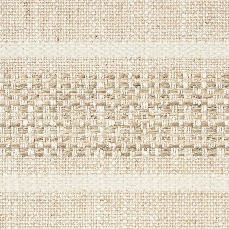 Schumacher 72510 Oxnard Ivory fabric swatch
