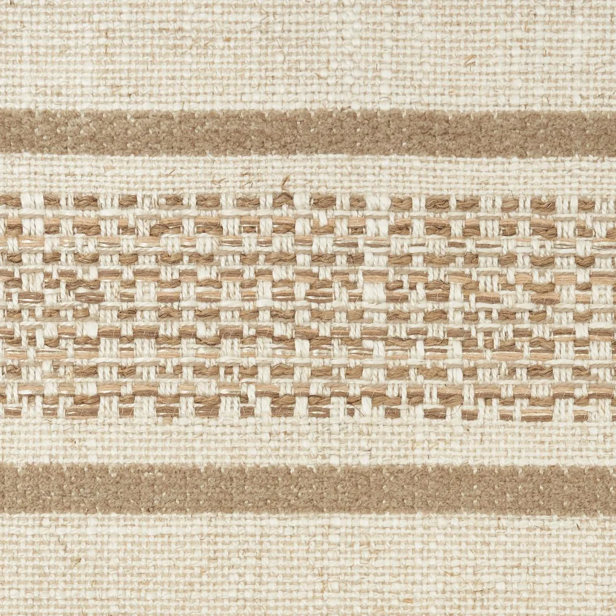 Schumacher 72512 Oxnard Sand fabric swatch
