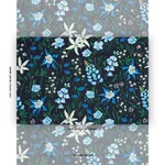 Schumacher 182850 Oz Floral Ebony fabric swatch