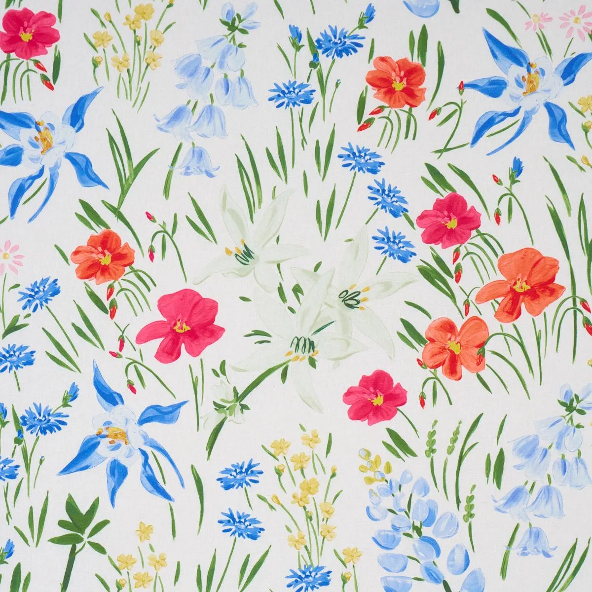 Schumacher 182852 Oz Floral Multi fabric swatch