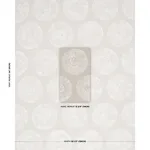Schumacher 183180 Painted Circles Neutral fabric swatch