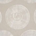 Schumacher 183180 Painted Circles Neutral fabric swatch
