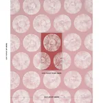 Schumacher 183182 Painted Circles Red fabric swatch
