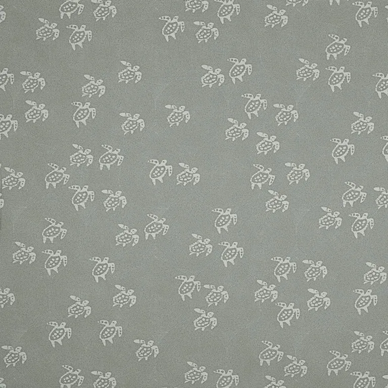 Schumacher 175892 Painted Turtles Indoor/Outdoor Sea Salt fabric swatch
