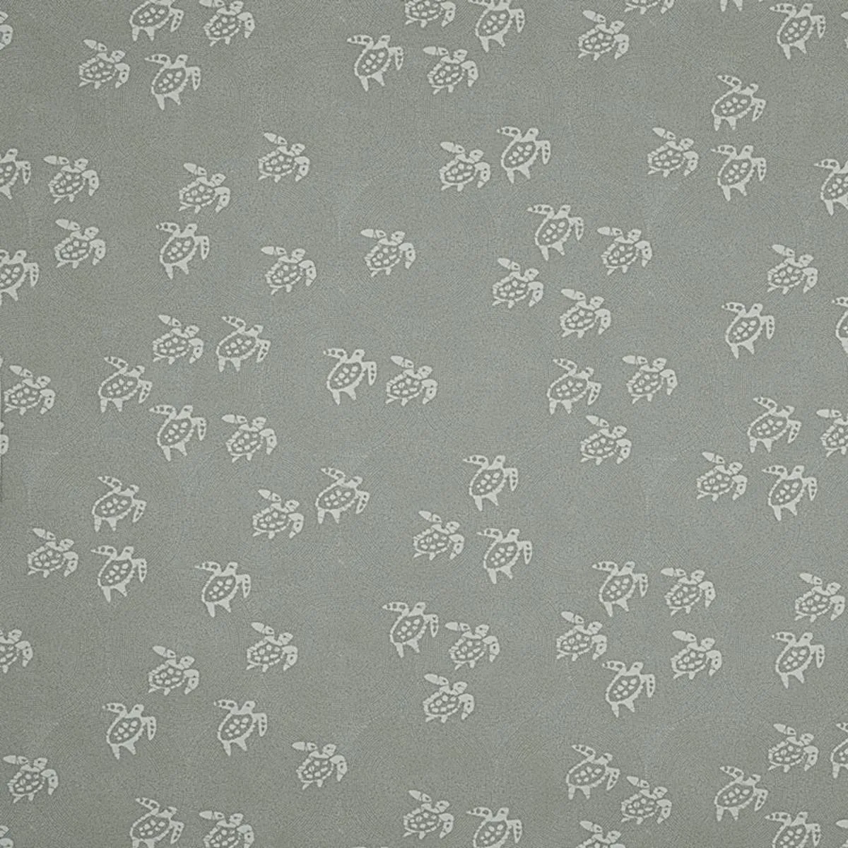 Schumacher 175892 Painted Turtles Indoor/Outdoor Sea Salt fabric swatch