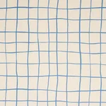 Schumacher 180292 Painterly Windowpane Blue fabric swatch