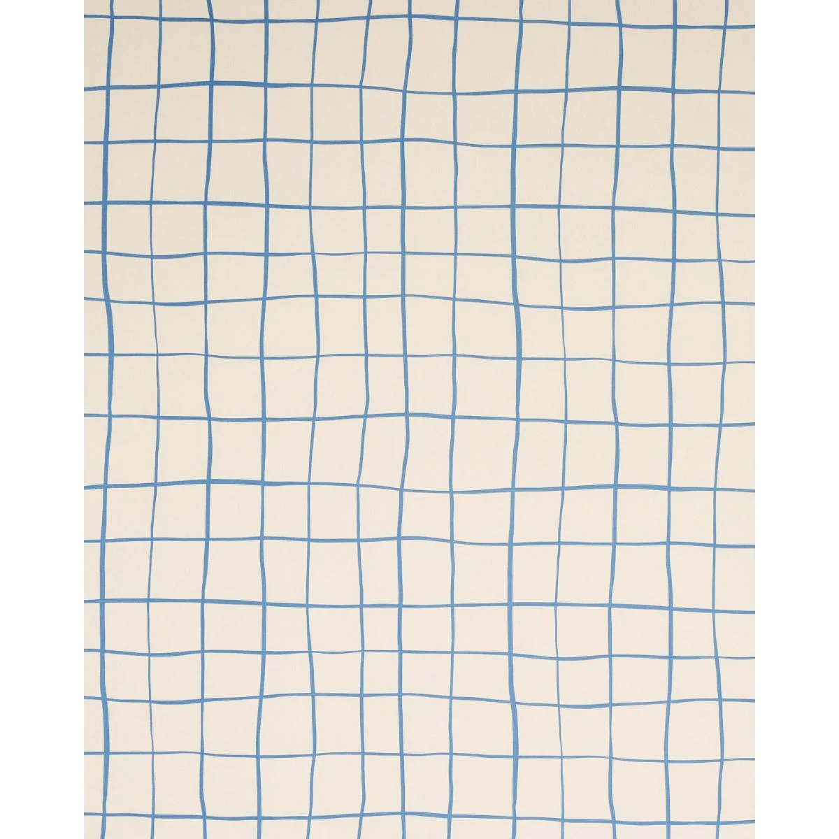 Schumacher 180292 Painterly Windowpane Blue fabric swatch