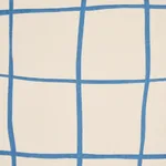 Schumacher 180292 Painterly Windowpane Blue fabric swatch
