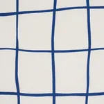 Schumacher 180295 Painterly Windowpane Navy fabric swatch