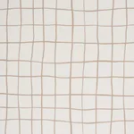 Schumacher 180294 Painterly Windowpane Neutral fabric swatch