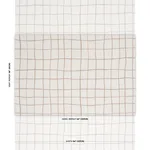Schumacher 180294 Painterly Windowpane Neutral fabric swatch