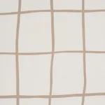Schumacher 180294 Painterly Windowpane Neutral fabric swatch