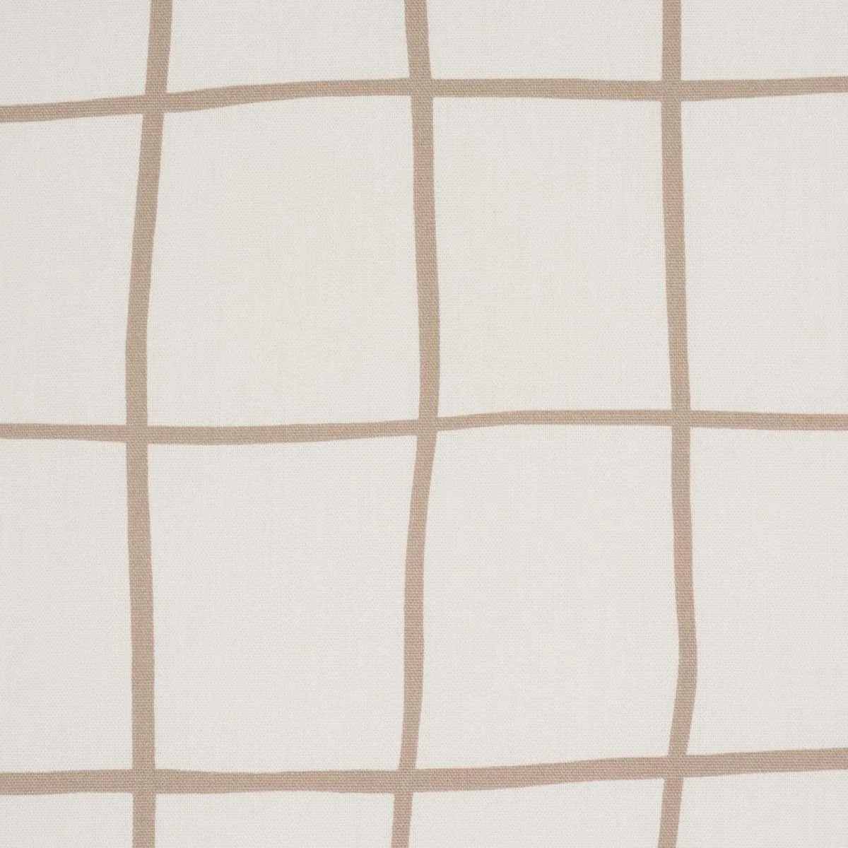 Schumacher 180294 Painterly Windowpane Neutral fabric swatch
