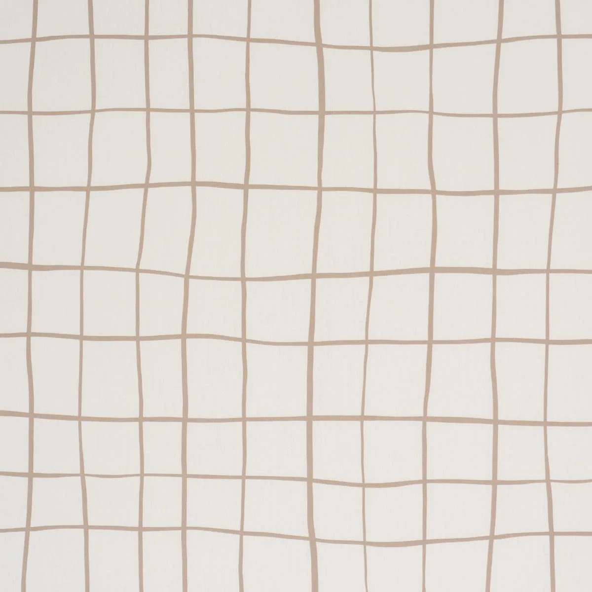 Schumacher 180294 Painterly Windowpane Neutral fabric swatch