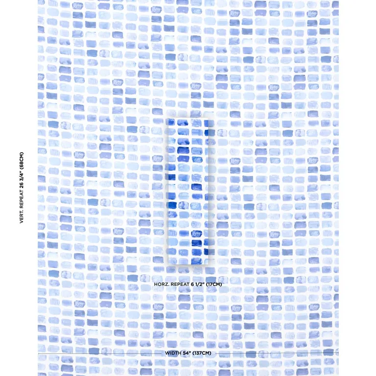 Schumacher 180780 Palette Indoor/Outdoor Lapis fabric swatch
