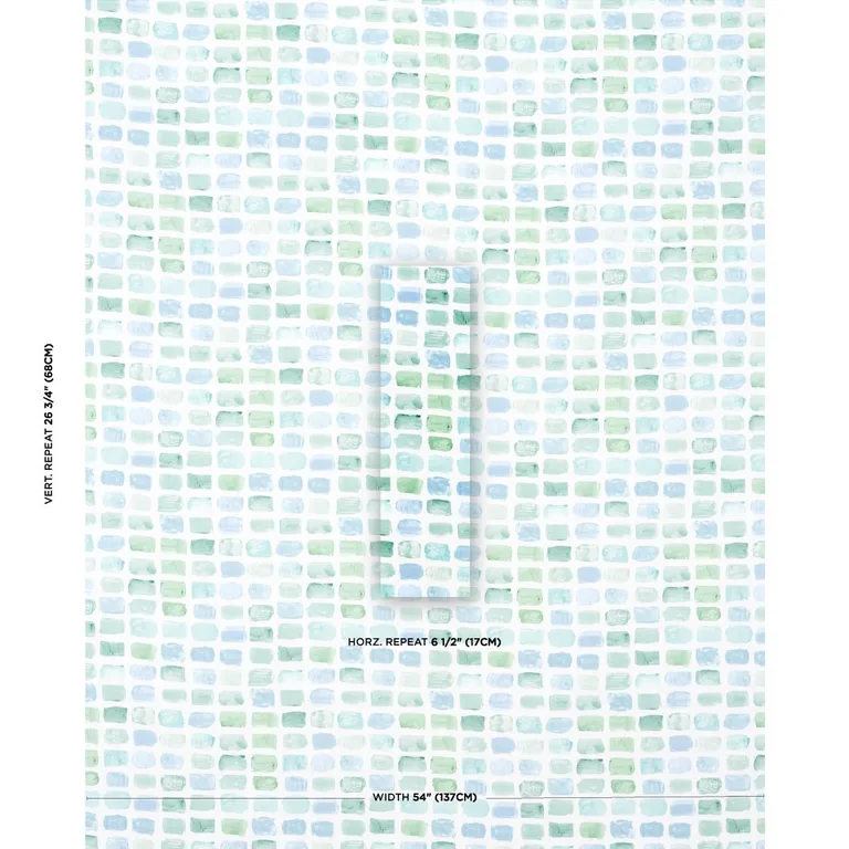 Schumacher 180781 Palette Indoor/Outdoor Seaglass fabric swatch