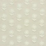 Schumacher 73482 Paley Embroidery Natural fabric swatch