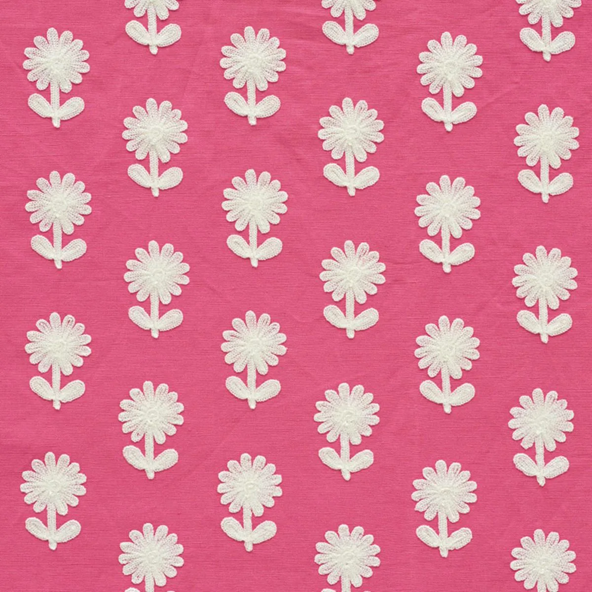 Schumacher 73481 Paley Embroidery Pink fabric swatch